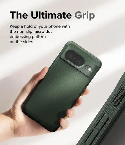Vista 6 de Ringke Onyx - Funda compatible con Google Pixel 8 [verde oscuro] + doble película fácil compatible con Google Pixel 8