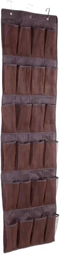 Vista 2 de Asixx Bolsa de zapatos, 24 bolsillos para zapatos o estantes colgantes para zapatos, organizador de armario para guardar zapatos, ahorra más espacio