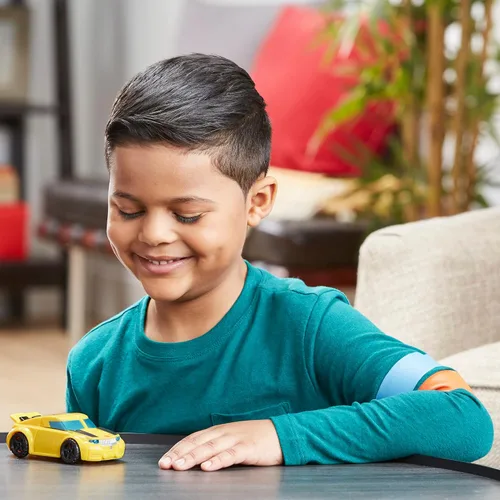 Vista 5 de Transformers Playskool Heroes Rescue Bots Academy Classic Team Bumblebee, figura de acción de robot de juguete convertible, a partir de 3 años