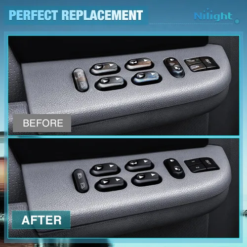 Vista 5 de Nilight Power Master - Interruptor de Ventana Compatible con Ford F-150 2004 2005 2006 2007 2008, Expedition 2003-2006, Crown Victoria y Mercury