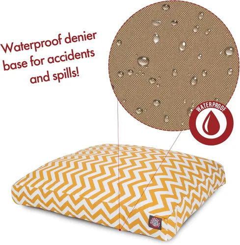 Vista 4 de Majestic Pet Chevron - Cama rectangular lavable para perros, antideslizante, cómoda cama para mascotas, cama de jaula con funda extraíble lavable
