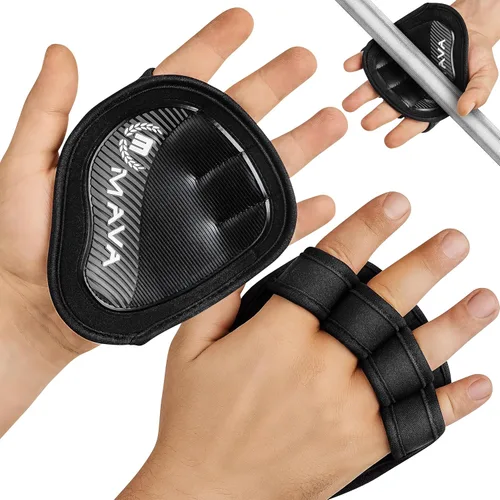 Vista 8 de Mava Sports Almohadillas de agarre de neopreno, una alternativa a los guantes de mano desnuda para levantamiento de pesas para mujeres y hombres