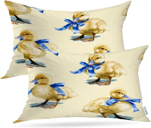 Vista 47 de Batmerry Flowers with Stems Throw Pillow Covers, Beautiful Floral Decorative Pillow Covers Digital Printing Blended for Couch Sofa Bed Invisible