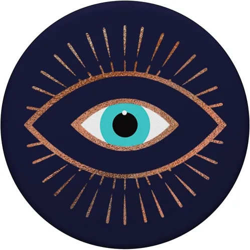 Vista 3 de Rose Evil Eye PopSockets PopSockets PopGrip: agarre intercambiable para teléfonos y tabletas