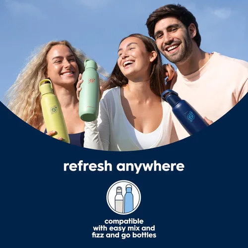 Vista 19 de SodaStream - E-TERRA - Máquina de soda PAQUETE DE VALOR 3 niveles automáticos de carbonatación Incluye 2 cilindros de CO2, 3 botellas aptas