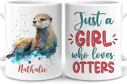 Vista 34 de Hyturtle Regalos Personalizados Amante de Osos - Taza de Café de Cerámica Just A Girl Who Loves Bears con Nombre Personalizado 11oz - Idea de Regalo
