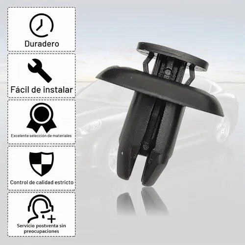 Vista 5 de 30 piezas de cubierta del motor del parachoques del alerón de salpicaduras con clip de retención de tipo de empuje compatible con Mazda 3 5 6 CX-3