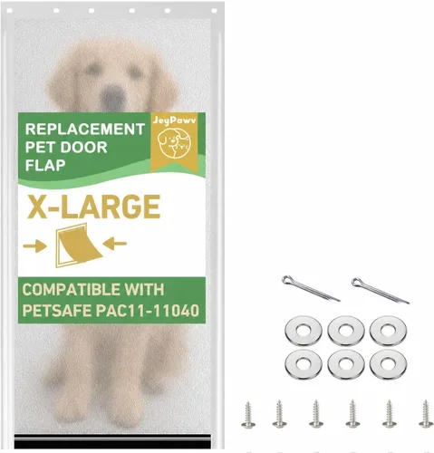 Vista 11 de Solapas grandes de repuesto para puerta con soporte de metal, tornillos y arandelas de acero inoxidable 304, compatibles con PetSafe Freedom