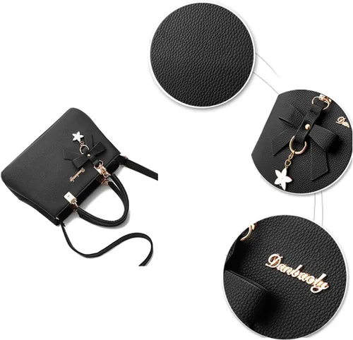 Vista 3 de Dreubea - Bolso de hombro para mujer, bolso de mano, bolso de cuero cruzado