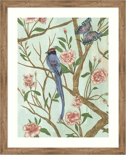 Vista 9 de Amanti Art Lienzo decorativo para pared enmarcado de 24 x 20 pulgadas, delicada Chinoiserie I de Melissa Wang, arte de pared de animales, decoración