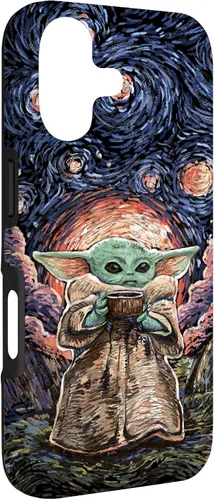 Vista 3 de Star Wars: The Mandalorian The Child Starry Night Style - Carcasa para iPhone 17