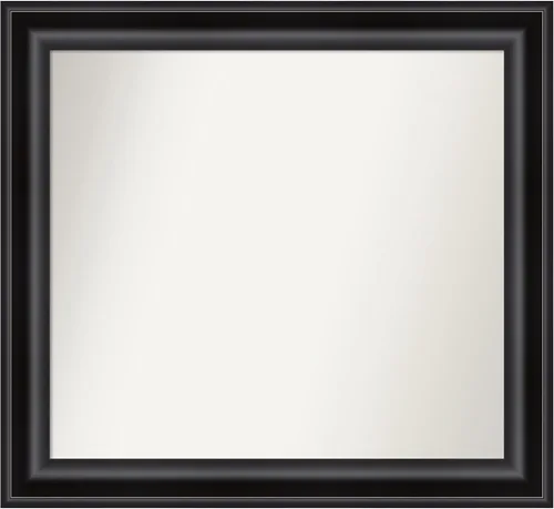Vista 113 de Amanti Art Espejo personalizado, espejo de baño negro puente, espejo de pared o espejo de tocador de baño sobre el fregadero (26 x 26 pulgadas)