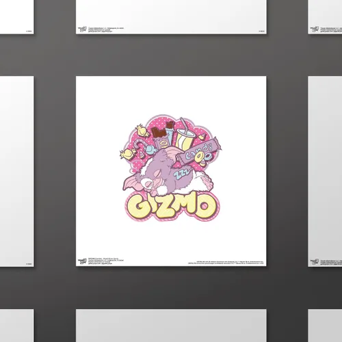 Vista 2 de Trends International Gallery Pops Gremlins - Arte de pared pastel Gizmo Candy, versión sin marco, 12 x 12 pulgadas