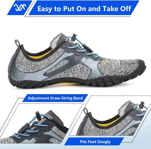 Vista 4 de SAGUARO Zapatos minimalistas para hombre y mujer, con puntera ancha, sin caída, para entrenamiento cruzado al aire libre