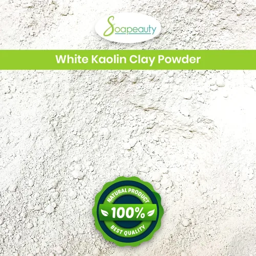 Vista 3 de Soapeauty Polvo de arcilla de caolín blanco, grado cosmético, 100% natural, tratamientos faciales, máscara facial, fabricación de jabón, bomba