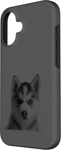 Vista 2 de Chic Husky Puppy for Dog Mom and Paw Parents Case for iPhone 16