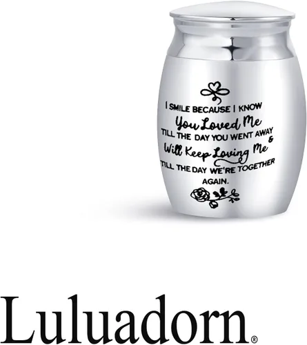 Vista 2 de Keep Loving - Mini urna de cremación para cenizas humanas, familiares, amigos, mamá, papá, hija, hermana, hijo, hermano, recuerdo conmemorativo