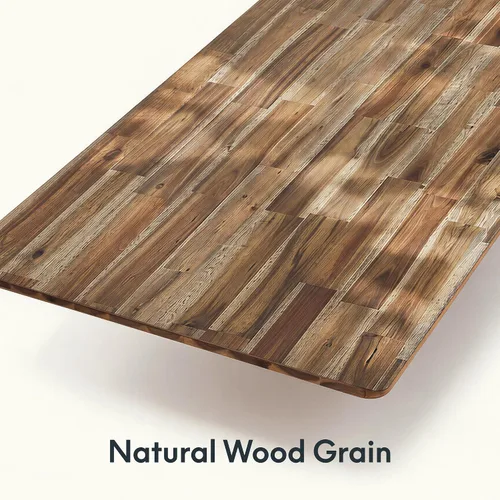 Vista 3 de FLEXISPOT E6 MAX Woodix - Escritorio de pie de madera maciza de acacia de 48 x 24 pulgadas, doble motor, resistente, capacidad de 330 libras