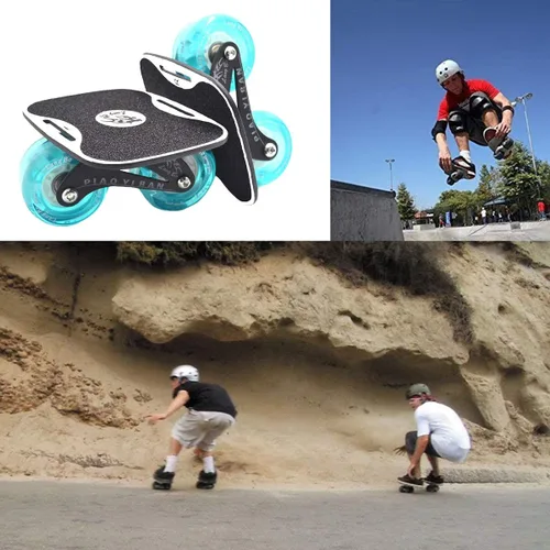 Vista 6 de Patines de deriva Split Skateboard portátil Patín de ruedas Freelinedrift Patín de alto rebote al aire libre deslizante adolescente adultos regalo