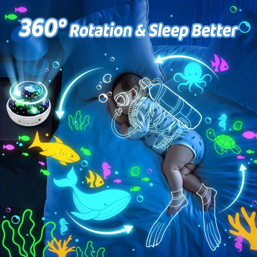 Vista 5 de COOLNIGHT Decoración de habitación para niños, 93 iluminación+3 películas, decoración de habitación infantil, control remoto+regulable+luz nocturna