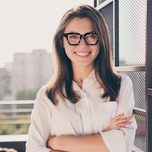 Vista 3 de Yogo Vision Blue Light Blocking Reading Glasses for Women Big Square Oversized Computer Readers (3 Pack)