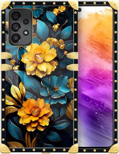 Vista 169 de Funda compatible con Samsung Galaxy A03S 4G, TPU suave de lujo y parte trasera de policarbonato duro para niñas y mujeres, funda protectora a prueba