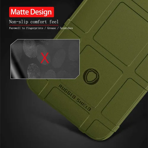 Vista 7 de Para Note 9 Caso, (Rugged Shield Series) TPU Grueso Sólido Armadura Rough Armor Funda Protectora Táctica Para Galaxy Note 9 (6.4 pulgadas) - Verde