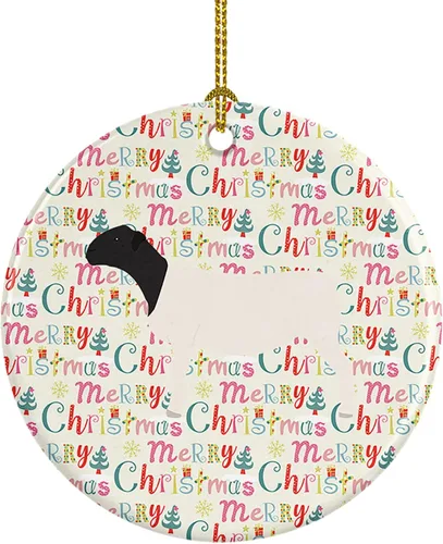 Vista 75 de Caroline's Treasures Adorno de cerámica de avestruz común para árbol de Navidad, decoración colgante para el hogar, Navidad, vacaciones, fiesta