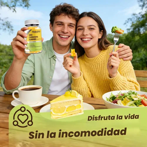 Vista 5 de Zinc Carnosina Suplemento Sin Azúcar, Zinc-Carnosina Orgánica