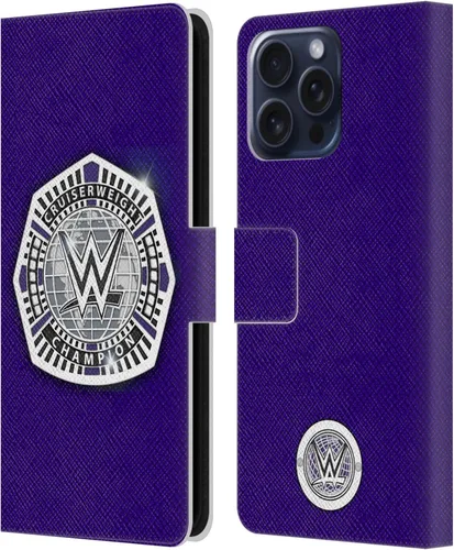 Vista 66 de Head Case Designs Officially Licensed WWE Cruiserweight Champion Title Belts Leather Wallet Case Compatible with Samsung Galaxy A07 4G Campeón