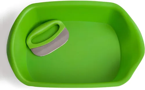 Vista 3 de Juego de picador de ensalada con cuchillo Mezzaluna y bandeja para picar (bandeja de kk+))