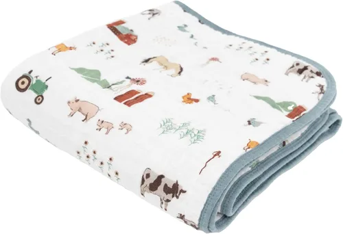 Vista 63 de Little Unicorn Manta de recepción para recién nacidos Ultra suave, tela de muselina multicapa Regalo para recién nacidos y para llevar