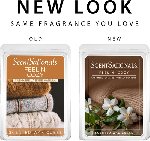 Vista 4 de Scentsationals Ceras Derretidas de Otoño, Cubos de Cera de Aroma Fuerte - Feelin' Cozy - Ceras Derretidas Perfumadas de Larga Duración