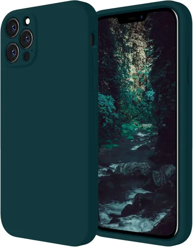 Vista 7 de FireNova Funda diseñada para iPhone 12 Pro, funda de silicona [protección de cámara] con forro de microfibra suave antiarañazos, 6.1 pulgadas