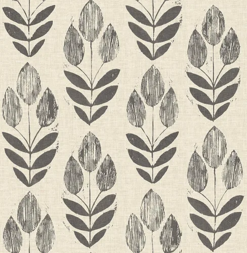 Vista 6 de [Usado] Chesapeake Blue Chesapeake 3115-24470 Garland Block Tulip - Papel pintado de tulipanes, color azul claro