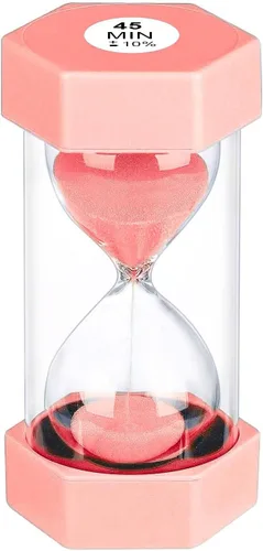 Vista 16 de Reloj de Arena con Temporizador de Arena de 1 Minuto, Reloj de Arena Irrompible, SandWatch de Plástico de 1 Min, Reloj De Arena 1 Minutos, Reloj