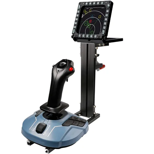 Vista 6 de Hikig 2 Set The Desk Mount for The Flight Sim Game Joystick Throttle and Hotas Systems Compatible with Logitech X56 X52 X52 Pro Thrustmaster