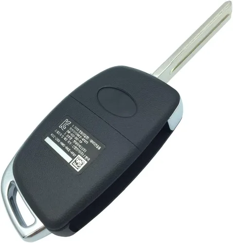 Vista 5 de Funda de repuesto sin cortar para llave remota con 4 botones para Hyundai Sonata Santa Fe Flip Key Control remoto