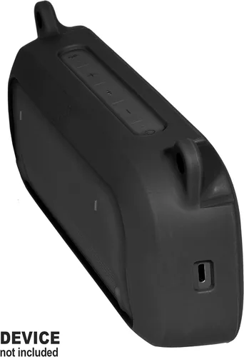Vista 2 de Cubierta de silicona para altavoz portátil Bose SoundLink Flex Bluetooth (negro)