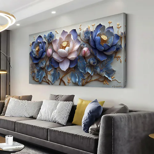 Vista 17 de GAFSING Lienzo decorativo para pared, diseño de luna dorada, paisaje urbano, impresiones en lienzo abstracto, pintura artística, imagen, decoración