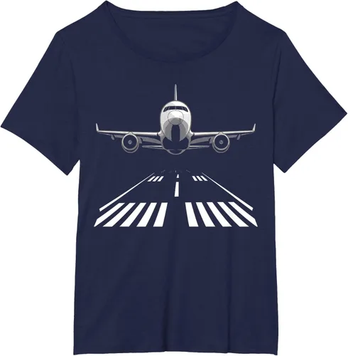 Vista 18 de Airplane Take Off Runway Pilot Jet T-Shirt Negro