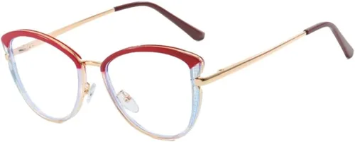 Vista 8 de Shiratori Blue Light Blocking Glasses with TR90 Cat Eye Frame ， Computer Glasses - Anti Eyestrain & UV Glare Protection