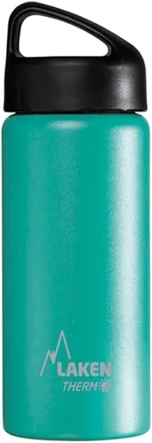 Vista 42 de Laken Thermo Classic - Botella de agua de acero inoxidable aislada al vacío de boca ancha Azul