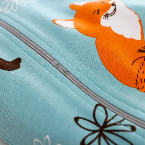 Vista 5 de Yierying Ropa con cremallera para bebé elegante diseño de zorro de manga larga con capucha para bebé