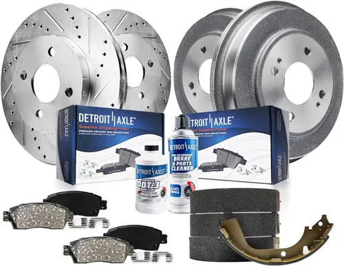 Vista 33 de Detroit Axle - Kit de freno trasero para Chevy GMC Silverado Sierra Suburban 1500 Yukon Tahoe Avalanche Cadillac Escalade Pinza de freno de disco