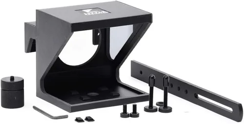 Vista 4 de El teleprompter personal compacto original para producción de video. No requiere estudio. Perfecto para réflex digital, cámaras web y cámaras