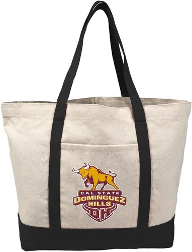 Vista 284 de Campus Lab Bolsa de lona con logotipo primario colegiado con bolsillo externo, bolsa de hombro reutilizable para ir de compras, playa Águilas A&m