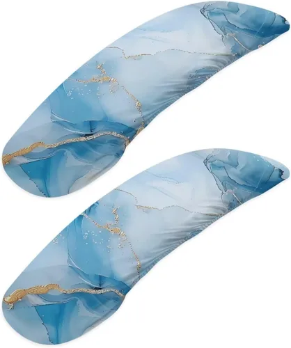 Vista 19 de Fundas para reposabrazos de silla de escritorio con estampado de estrellas de gato, 2 fundas elásticas para reposabrazos de silla de oficina, a