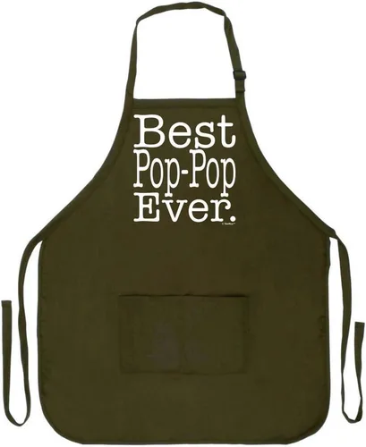 Vista 26 de Best Grandpa Papa Gramps Pop-Pop o Poppy Ever - Delantal ajustable con pechera de dos bolsillos
