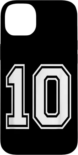 Vista 15 de Number 10 Varsity Style Bold Sports Birthday Case for iPhone 17